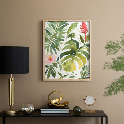 Tropical Farrago II, reproduction encadrée - bois massif