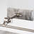Winchfield Medium Picture Light in Polished Nickel and White Marble