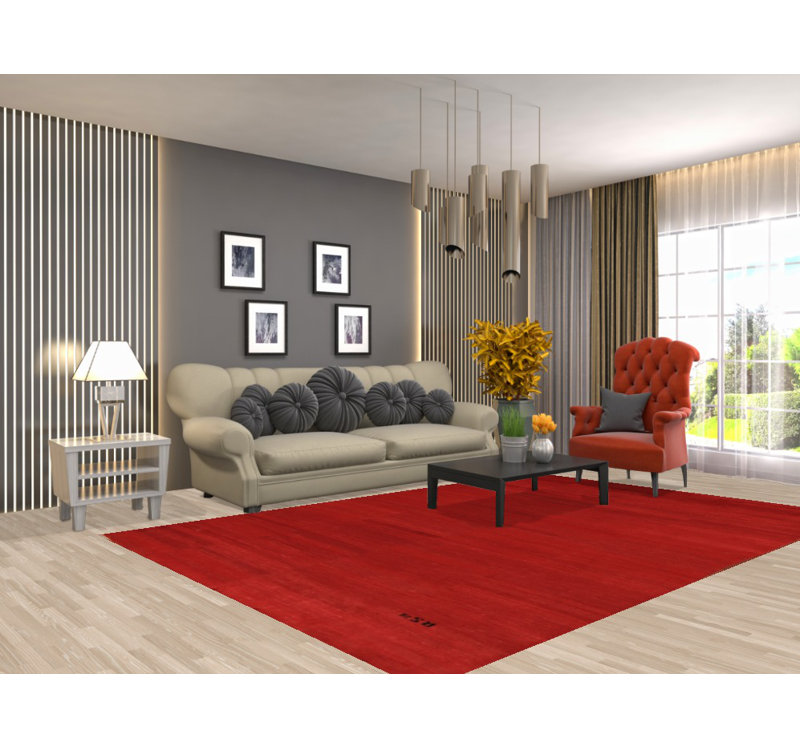 Tapis rouge Gabbeh