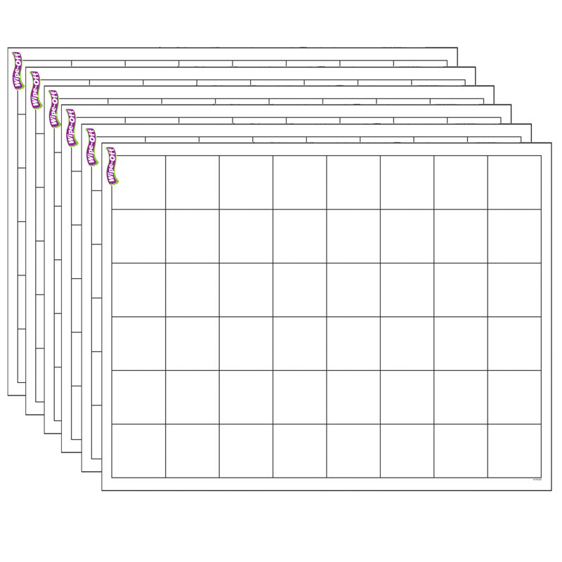 Tableau de nettoyage graphique (grands carrés)