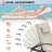 Outdoor Lounge Chairs Set Of 2 With 6 Adjustable Position Backrest 115-180° For Poolside, Backyard, Lawn, Deck-356319089