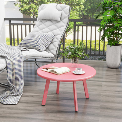 Lakhdar Round Iron Outdoor Table