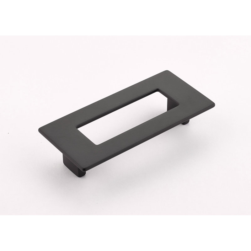 Finestrino Finger Pull, 3 3/4", Matte Black