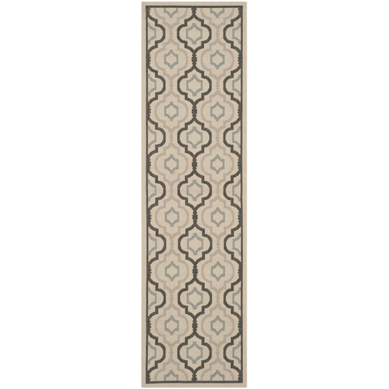 Herefordshire Performance Geometric Indoor/Outdoor Area Rug, Runner 2'3" x 12'