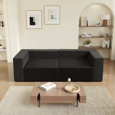 2 Seater Corduroy Sofa