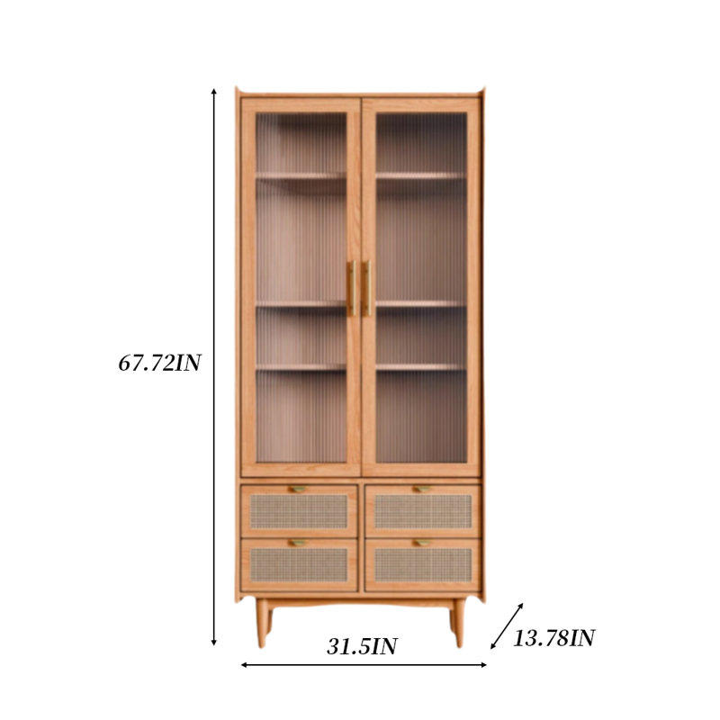 Bibliothèque moderne moderne avec porte d'armoire