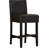 Kassik Upholstered Faux Leather Counter Stool with Solid Wood Frame