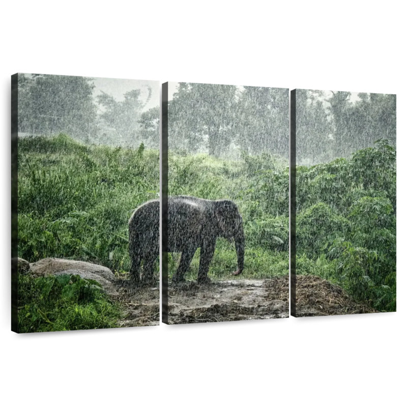 Brampt Elephant Rain Bath, 42" H x 65" W