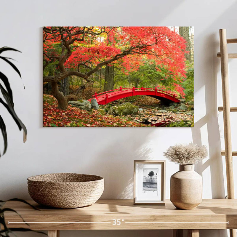 Pont de jardin japonais Sireci, H 16 po x l 24 po