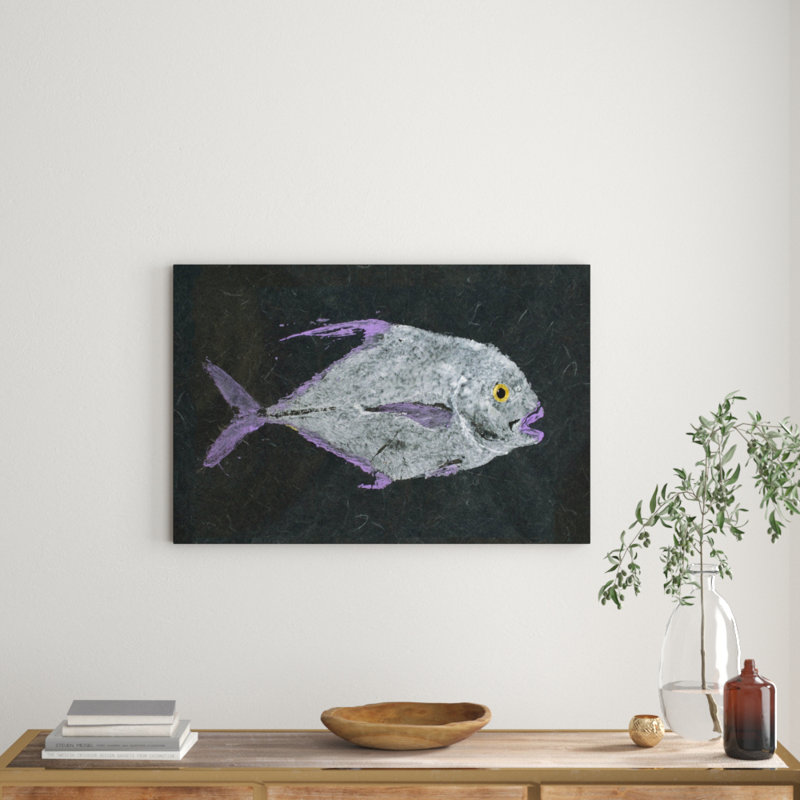 Pompano 1 Piece Wrapped Canvas Painting, 61cm H x 91cm W x 3.81cm D
