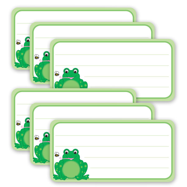 Creative Shapes Etc. Frog Nameplates Set | Wayfair