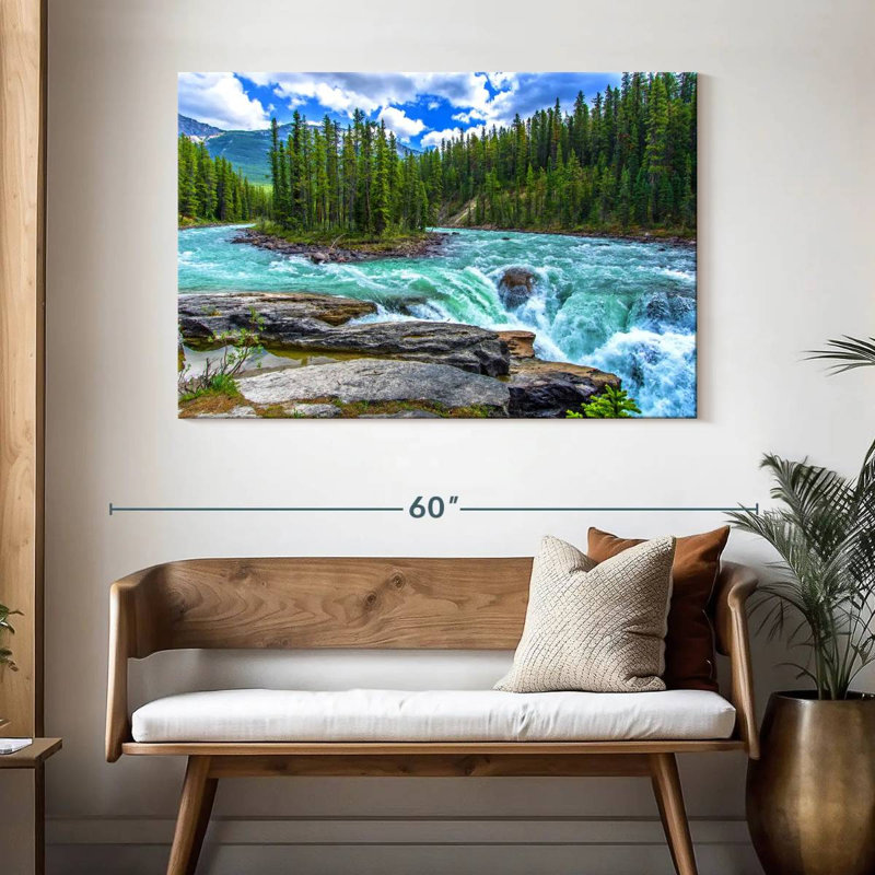 Alvord Sunwapta Falls, H 32 po x l 48 po