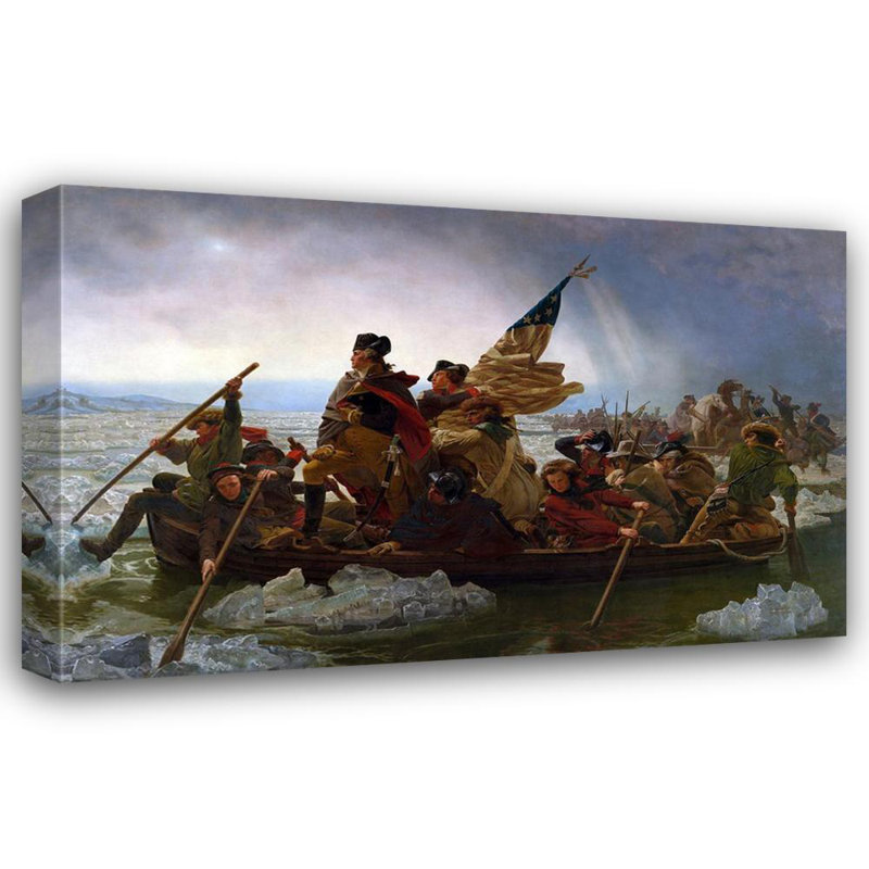 Washington Crossing the Delaware, 1851, H 15 po x l 24 po