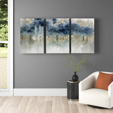 Enchanted Lake - 5 Piece Wrapped Canvas Set (Set of 5) Latitude Run Size: 42 H x 19 W x 1 D