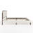 Martha Stewart Jett Wooden Platform Bed With Upholstered Base And Triple Inset Headboard-97967479-97967480