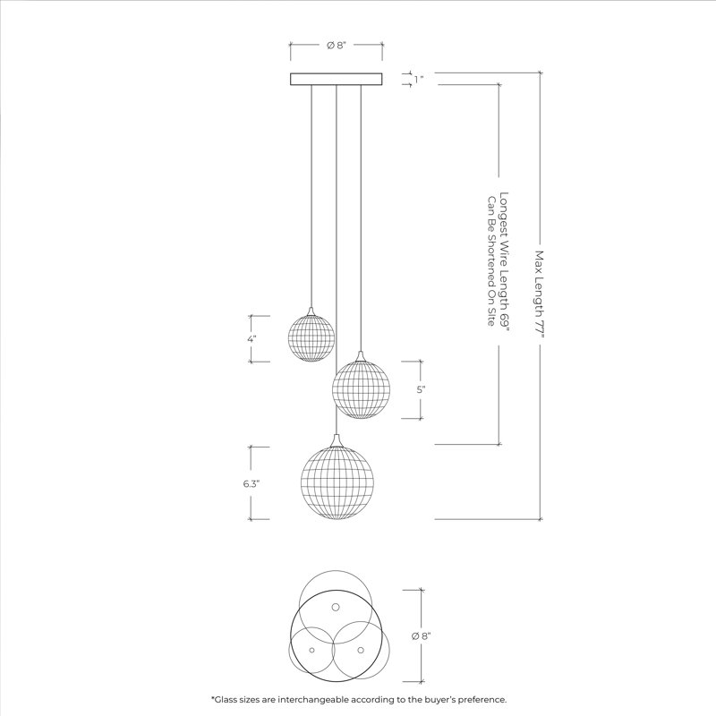 Breeze 3 - Light Pendant, White