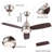 42” Ceiling Fan Light With Remote Control (Walnut)-972668508