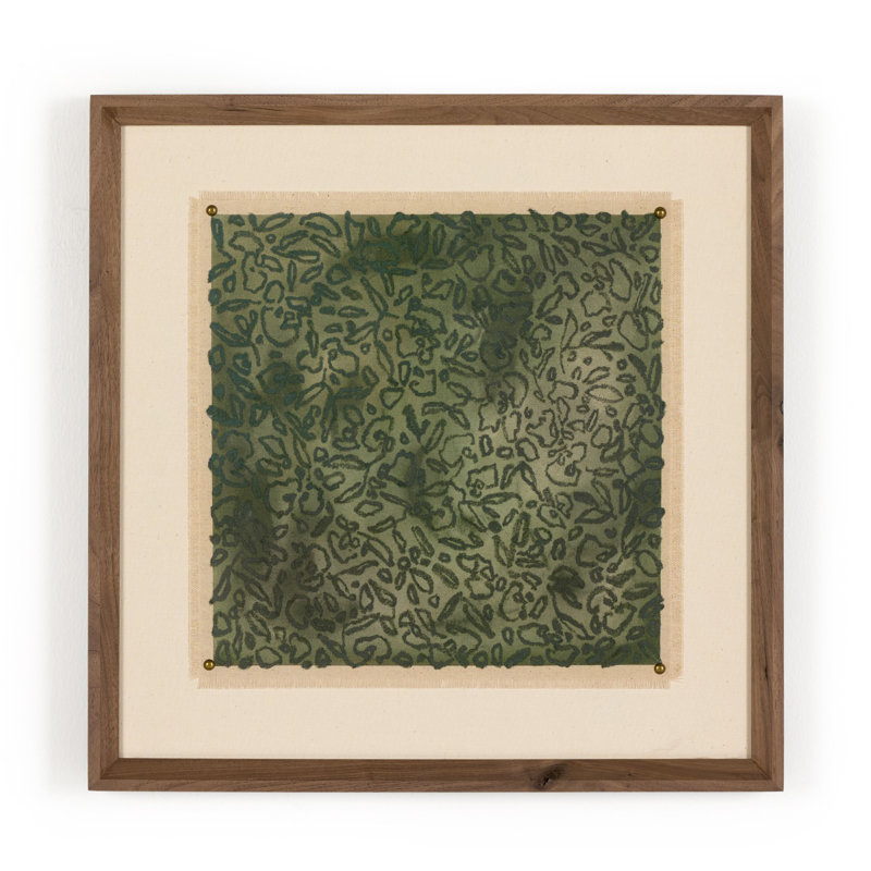 Green Glimmer Painting by Laurel-Dawn Latshaw, 18" H x 18" W