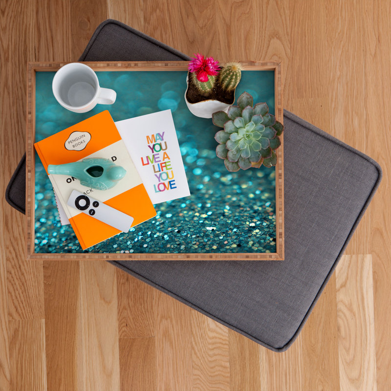 Abie Wood Tray, 1.75" H x 18" W x 14" D