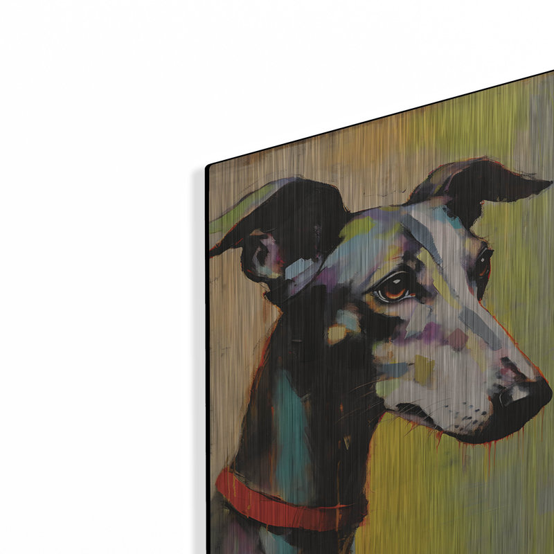 Lark Manor ™ «Greyhound 2» par Sean Parnell, art mural en métal, H 24 po x l 24 po