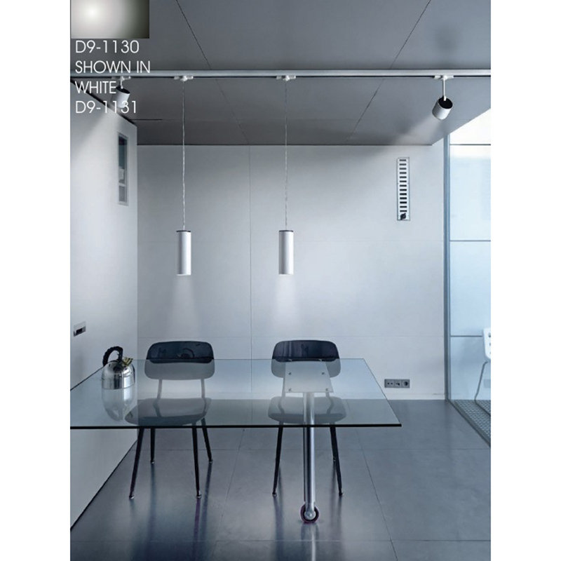 Kronn 1 - Light Single Cylinder Pendant, Chrome