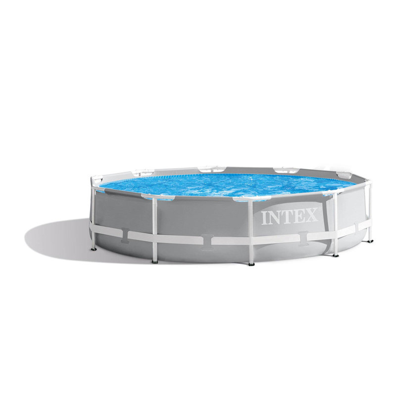 Intex 10' X 30" Above Ground Pool W/ Cartridge Filter Pump, 2 Filters & Cover