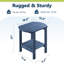 Table d'appoint extérieure 17 po 2 niveaux-870705048