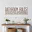 Vintage Bathroom Rules III - impression sur toile tendue-982196181