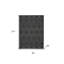 Tapis gris anthracite intérieur / extérieur 5 pi x 7 pi