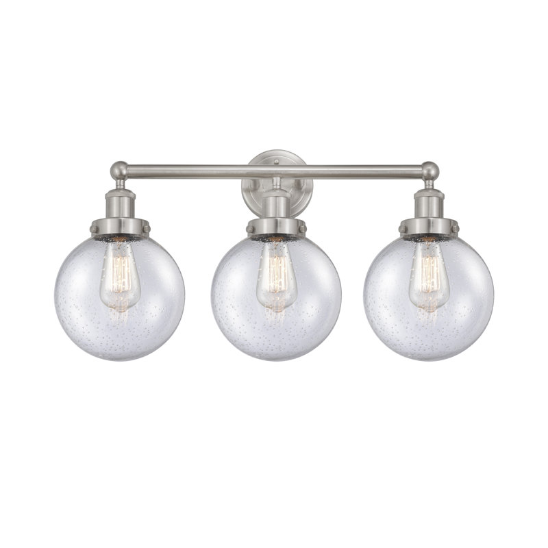 Alphonsa 3 - Light Dimmable Vanity Light, Mercury, Brushed Satin Nickel
