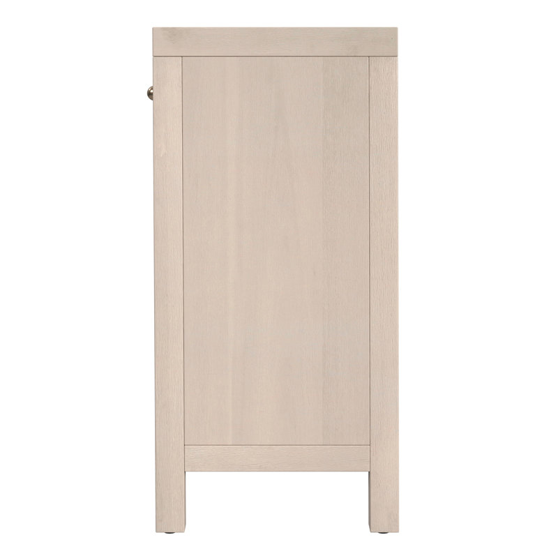 Nora 54 in. W Wood 1 Drawer 2 Door Accent Storage Cabinet, Antique Taupe