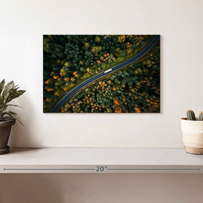 Harnek Truck On Forest Road, 8" H x 12" W