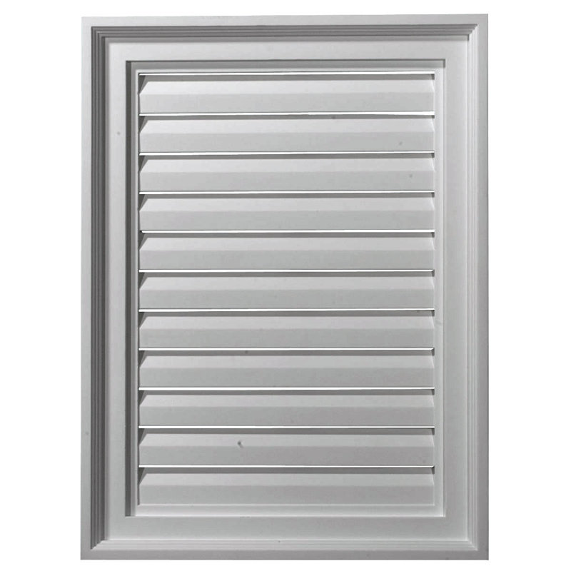 Urethane Gable Vent Louvre, 16" W x 16" H, Functional