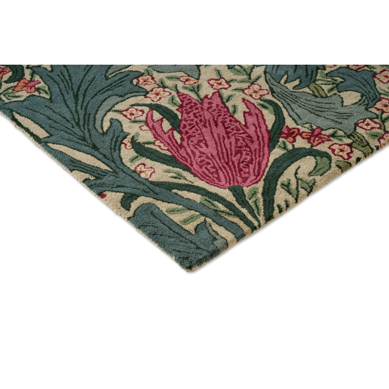 MORHUN Lent, Plum;Bayleaf, Rectangle 4'7 x 6'7