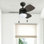 Ventilateur de plafond à DEL 3 pales avec ensemble d'éclairage inclus Ocean Breeze
