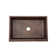 30" Hammered Copper Kitchen Apron Single Basin Sink w/ Barrel Strap Design with Matching Drain and Accessories