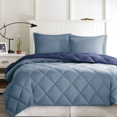 Édredon 3M avec duvet synthétique et très grandes taies décoratives matelassées réversibles