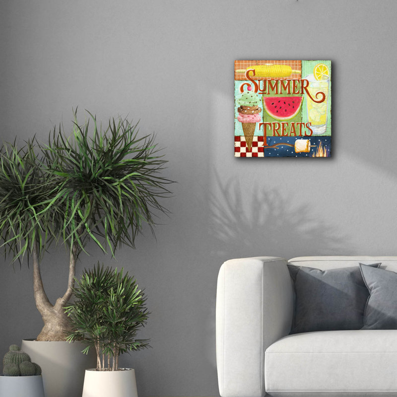 «Summer Treats» par Art Licensing Studio, art mural sur toile