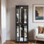Vitrine lumineuse en verre avec éclairage DEL et tablettes réglables
