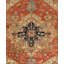 Canvello Serapi Hand-Knotted Rust Wool Area Rug- 6'1" X 8'11"-1988944723