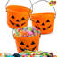 6 seaux de citrouille d'Halloween