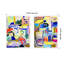 "Colorful Abstract 6 and 7" par Emma Daisy, ensemble d'art mural sur toile encadrée