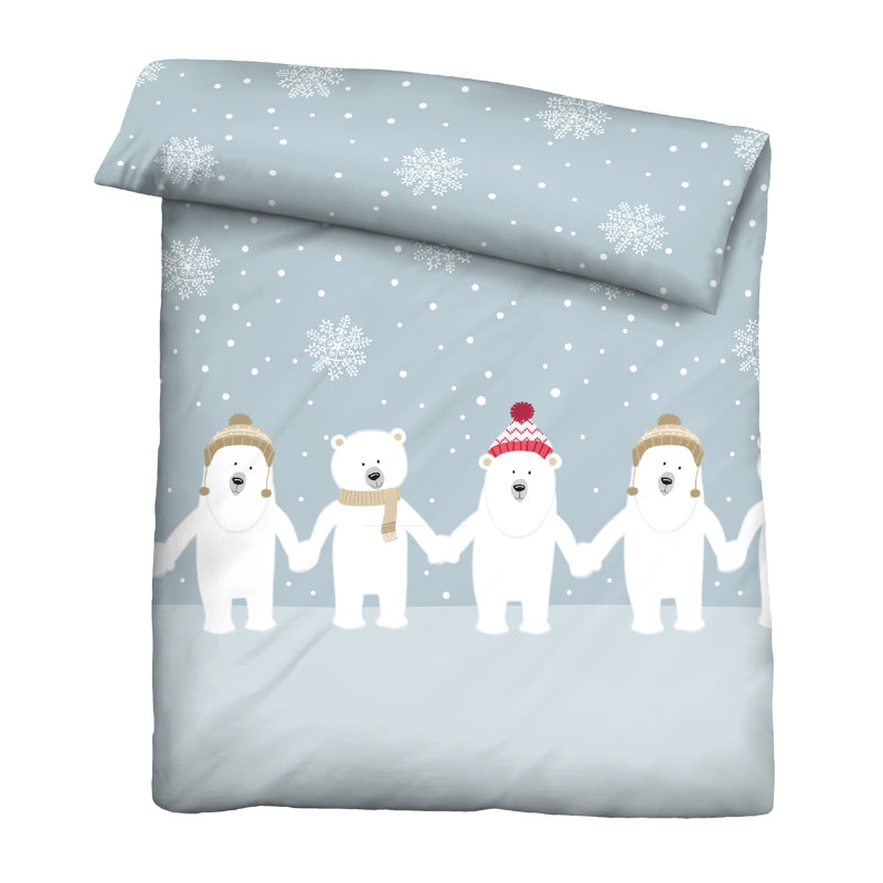 Graphic Print & Text Duvet Cover Set with Pillowcases Included, Single - 1 Pillowcase (80 x 80 cm)