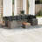  Garden Sofa Set Grey, Dark Grey