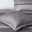 Édredon 7 pièces - très grand gris / taupe avec literie de luxe taupe-124308662