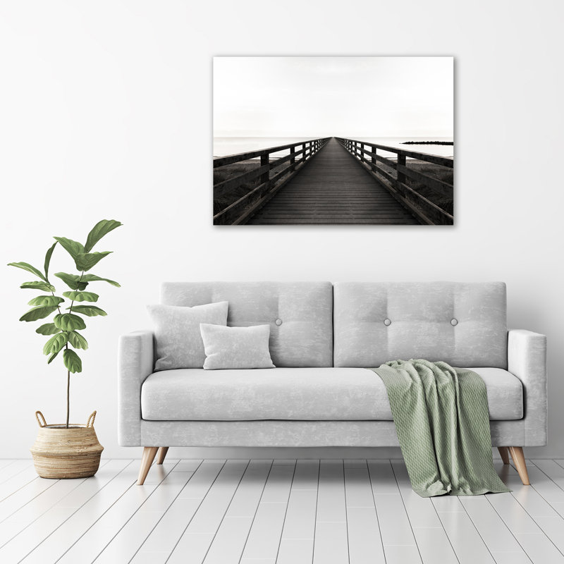 Wooden Pier - Wrapped Canvas Print
