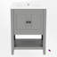 Ensemble de meuble-lavabo simple 24 "avec plateau en céramique-1255815124