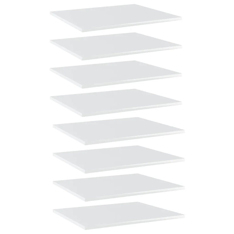 Adiyan 1.5cm H Bookcase, 1.5cm H x 60cm W x 50cm D, High Gloss White