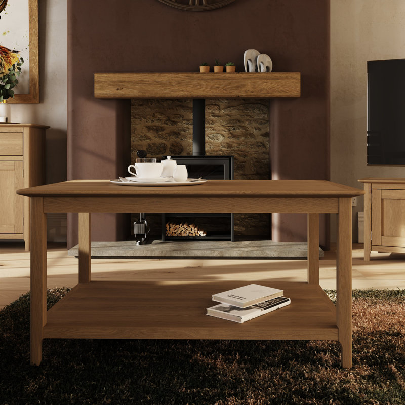 Daris Coffee Table With Storage Shelf., Brown