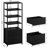 Jayger Industrial Bookcase with File Cabinet Drawers-2061042467-2059546082